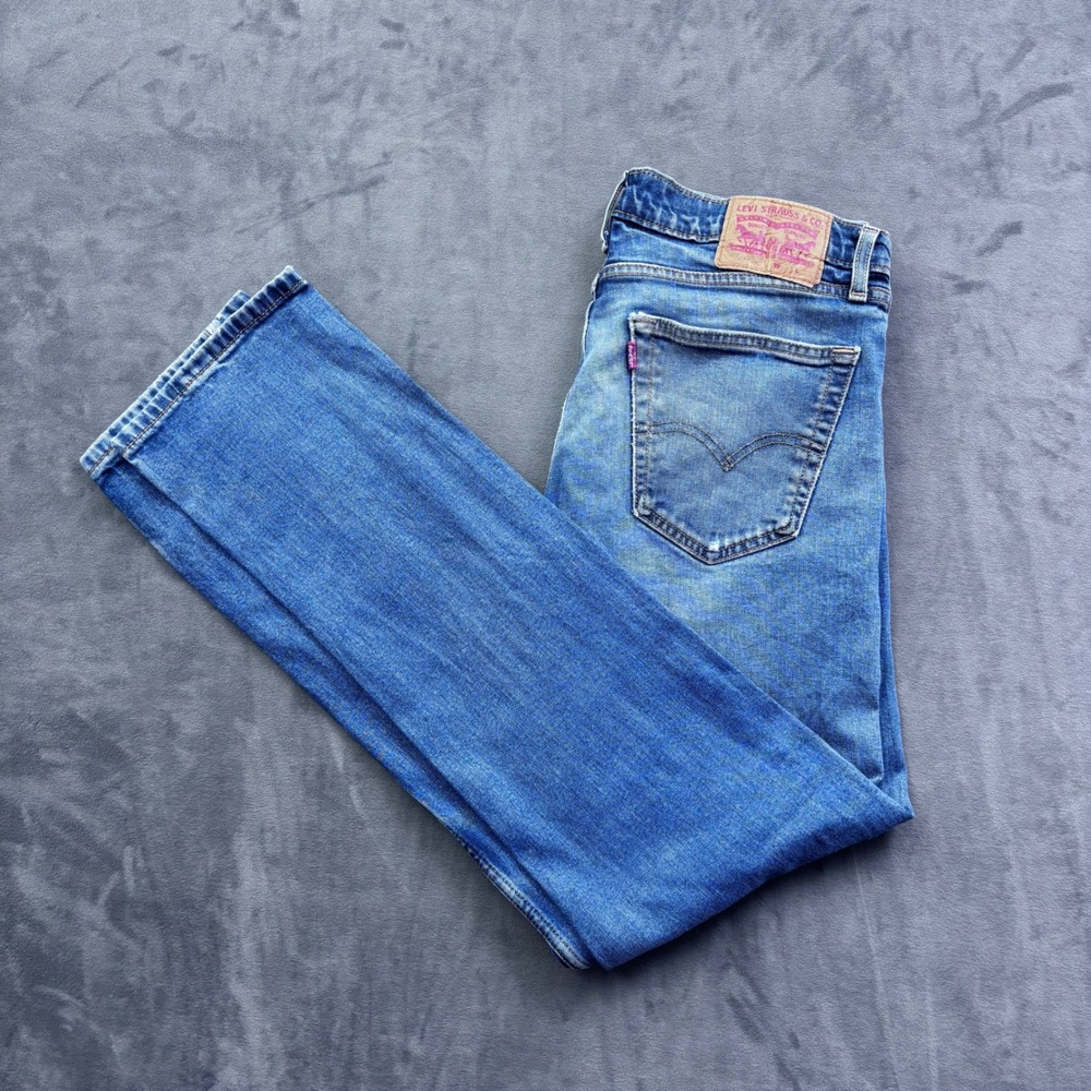 Levis 511 Slim Fit Jeans Mens 34x34 Blue Denim Medium Wash Stretch Pants